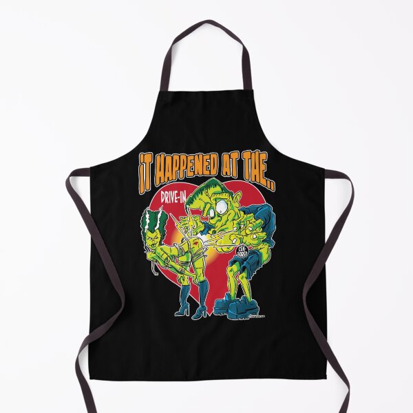 Item preview, Frankenstein Monster and Bride It Happened at the Drive-In designed and sold by eShirtLabs.