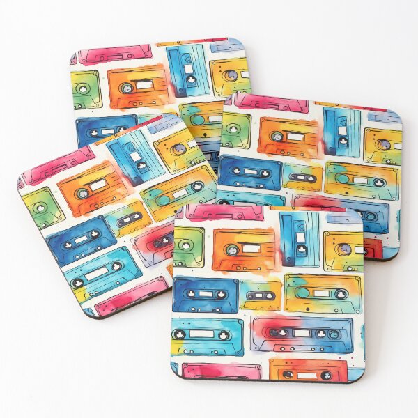 Item preview, Tape cassette colorful water color designed and sold by Sunakokookkook.