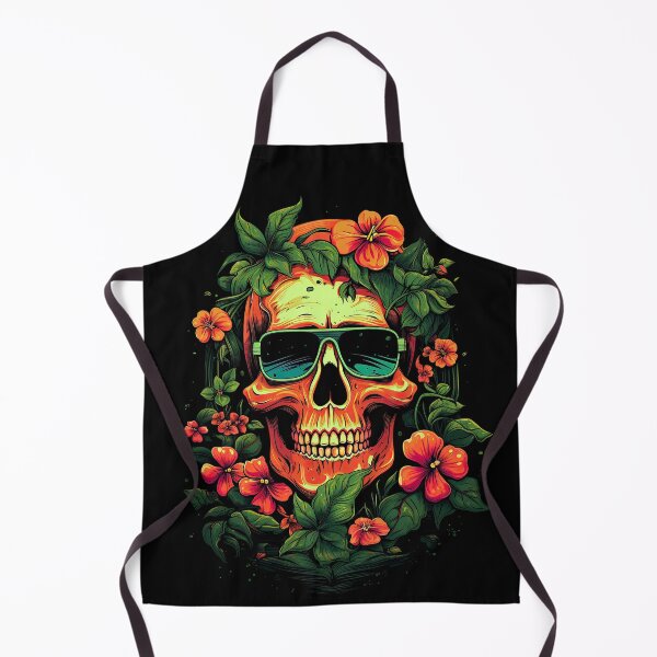 Item preview, A Skull With Sunglasses and Flowers Painted designed and sold by eyestetix.