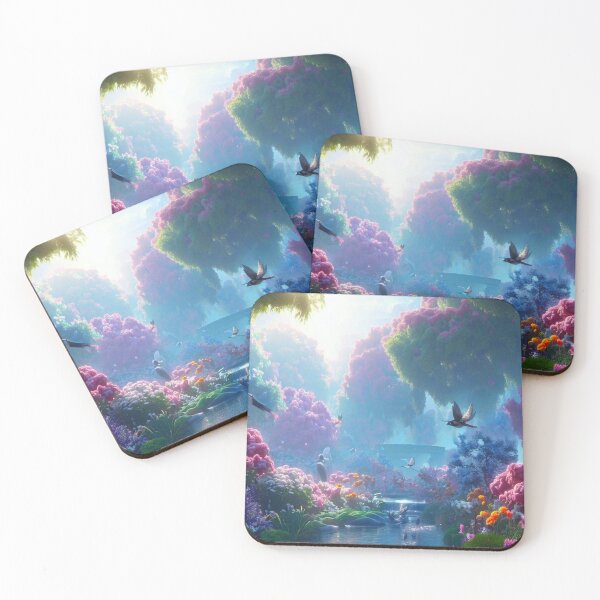 Item preview, Mystical Waters: Tranquil Stream beneath a Rainbow Canopy designed and sold by DreamCove.
