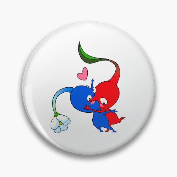 Item preview, Blue and Red Pikmin Kiss designed and sold by Jacob Animations.