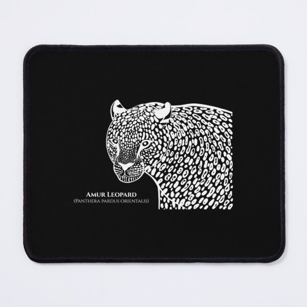Item preview, Amur Leopard with Common and Latin Names - detailed big cat designed and sold by ElenaDenesik.