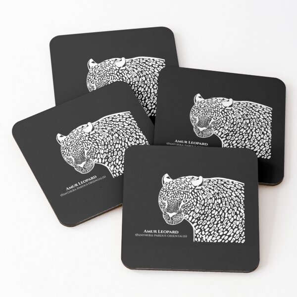 Item preview, Amur Leopard with Common and Latin Names - detailed big cat designed and sold by ElenaDenesik.