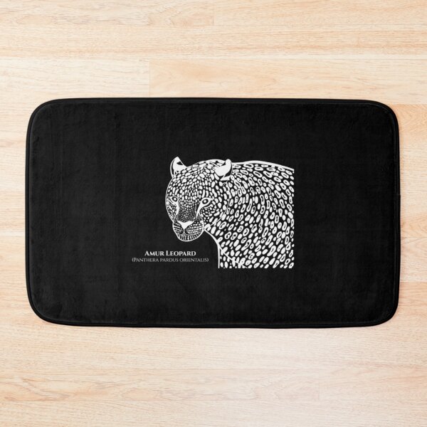 Item preview, Amur Leopard with Common and Latin Names - detailed big cat designed and sold by ElenaDenesik.