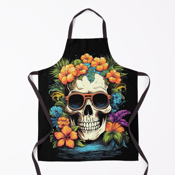 Item preview, A Skull With Sunglasses and Flowers Painted 2 designed and sold by eyestetix.