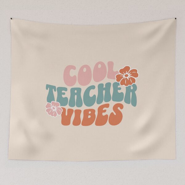 Aperçu de l'œuvre Idée de cadeau pour l'enseignant Appréciation du nouvel enseignant Remise des diplômes de l'enseignant Vibes rétro créée et vendue par ShoniwDesigns.
