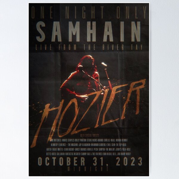 Item preview, Samhain Concert Poster (Hozier/Fan Art) designed and sold by Dorothy Callahan.
