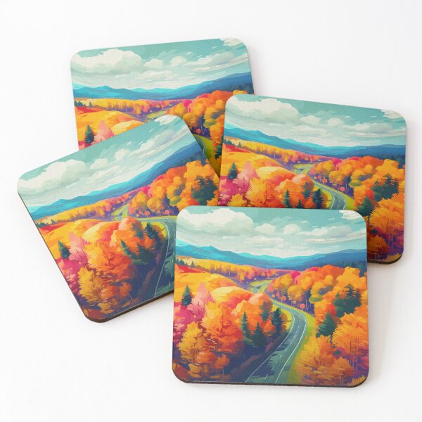 Item preview, Vermont Route 100 Fall Leaves designed and sold by Lonemoth.