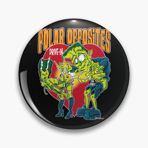 Item preview, Frankenstein Monster and Bride Polar Opposites designed and sold by eShirtLabs.