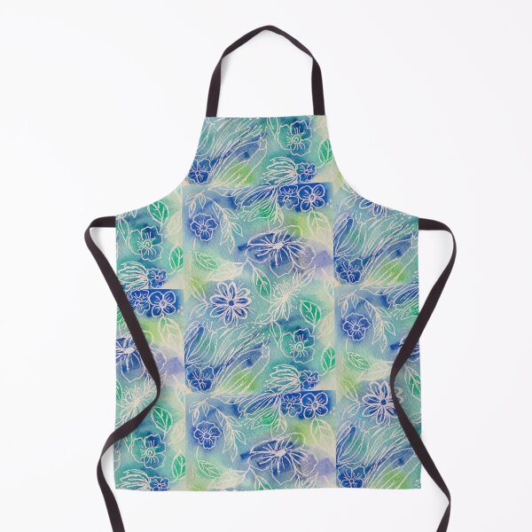 Item preview, Abstract White on BlueGreen designed and sold by Glenda Peek.