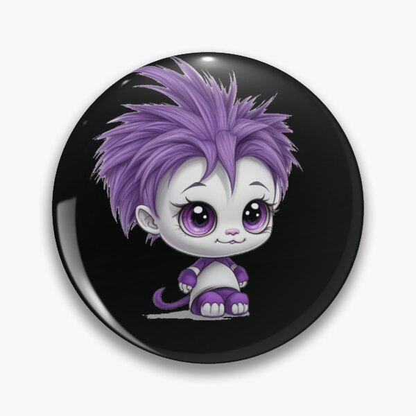 Item preview, Cute purple adorable baby monster  designed and sold by Gigglyvibes.
