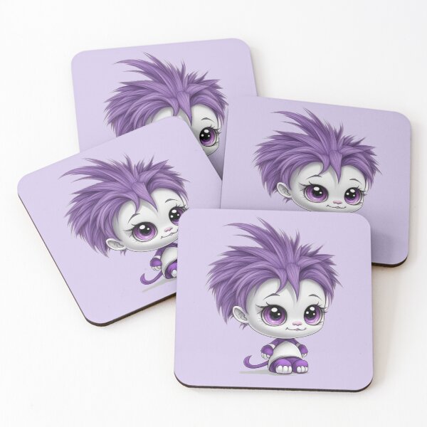 Item preview, Cute purple adorable baby monster  designed and sold by Gigglyvibes.