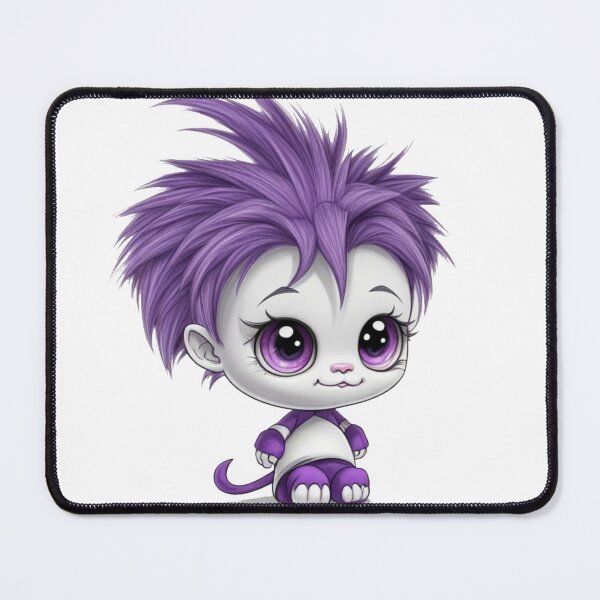 Item preview, Cute purple adorable baby monster  designed and sold by Gigglyvibes.