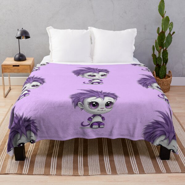 Item preview, Cute purple adorable baby monster  designed and sold by Gigglyvibes.
