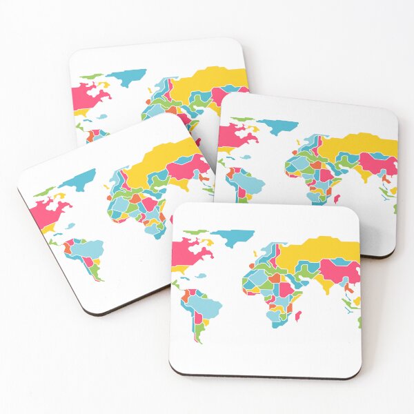 Item preview, colorido mapa del mundo continentes designed and sold by NiamLab.