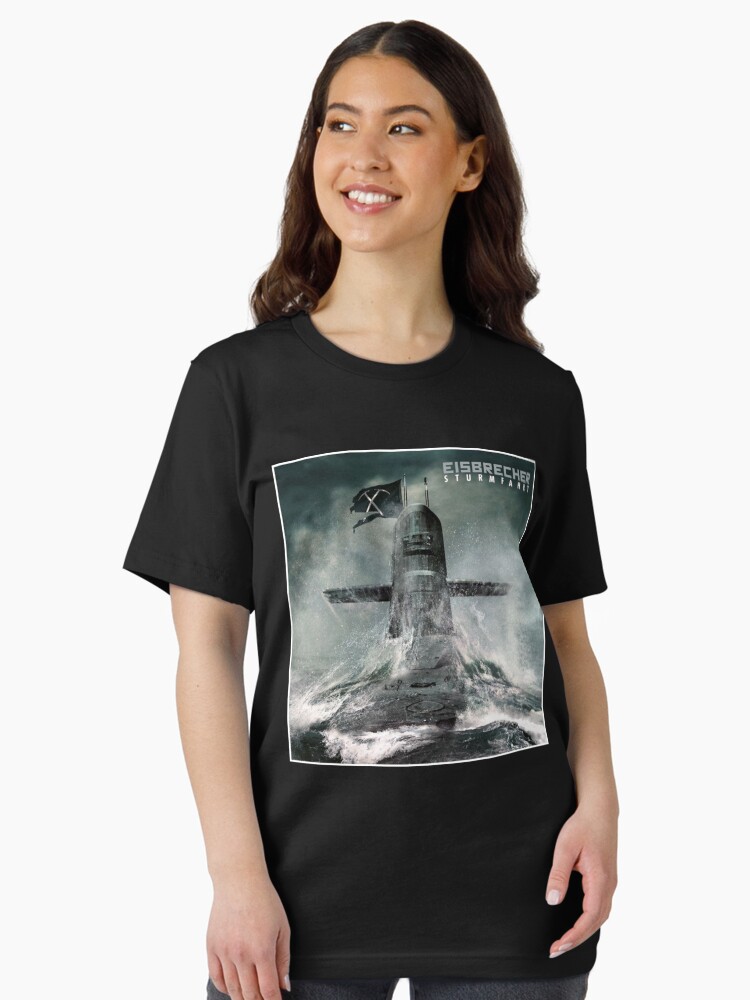 Thumbnail 1 of 7, Essential T-Shirt, Eisbrecher - Sturmfahrt Album 2017 designed and sold by Elysmporium.
