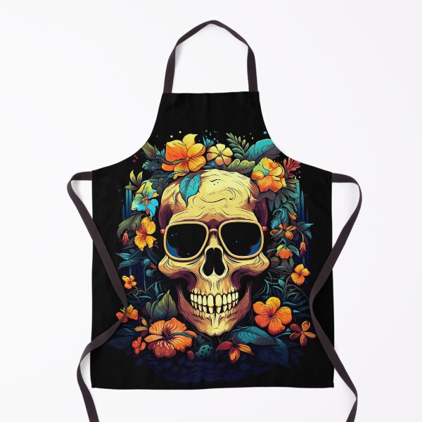 Item preview, A Skull With Sunglasses and Flowers Painted 4 designed and sold by eyestetix.