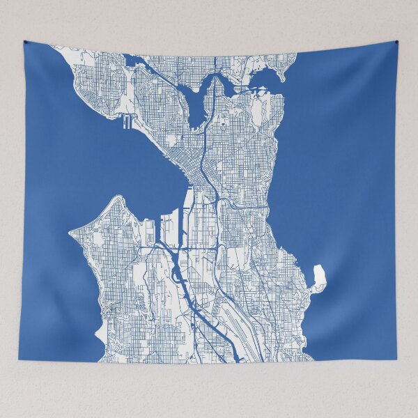 Artikelvorschau, Seattle Karte entworfen und verkauft von samvschantz.