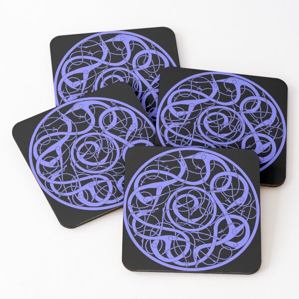 Item preview, Urnes Beasts Round Purple designed and sold by Elissaveta.