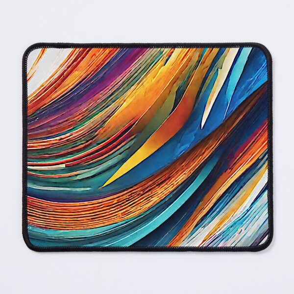 Item preview, The vector art showcases a mesmerizing display of multi-colored waves. designed and sold by Best-Art-32.