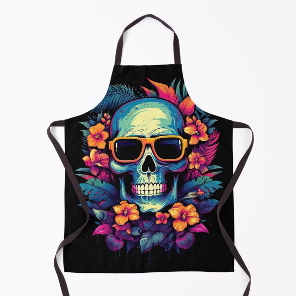 Item preview, A Skull With Sunglasses and Flowers Painted 6 designed and sold by eyestetix.
