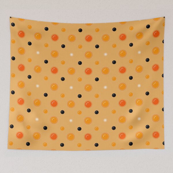 Item preview, Peach background circle dot pattern  designed and sold by NAGNE.
