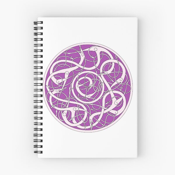 Item preview, Urnes Beasts Round Pink Grape designed and sold by Elissaveta.