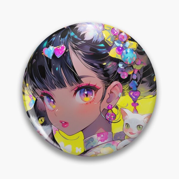 Item preview, Pretty Harajuku Anime Girl With Kitties designed and sold by bubblegoth.