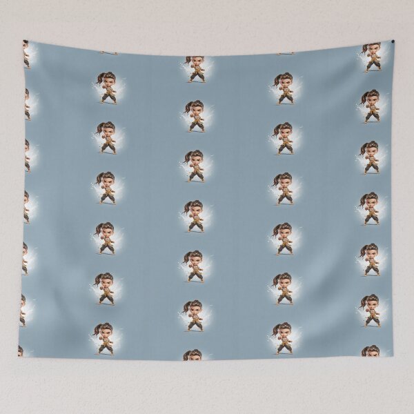 Item preview, Kung Fu Chloe #2 with a Blue Background designed and sold by MaryFiore.