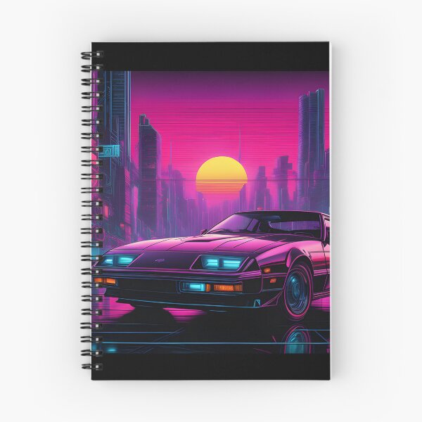 Item preview, Neon city sunset drive al estilo synthwave retro akira cyberpunk de los 80 designed and sold by IceCreamSmile.