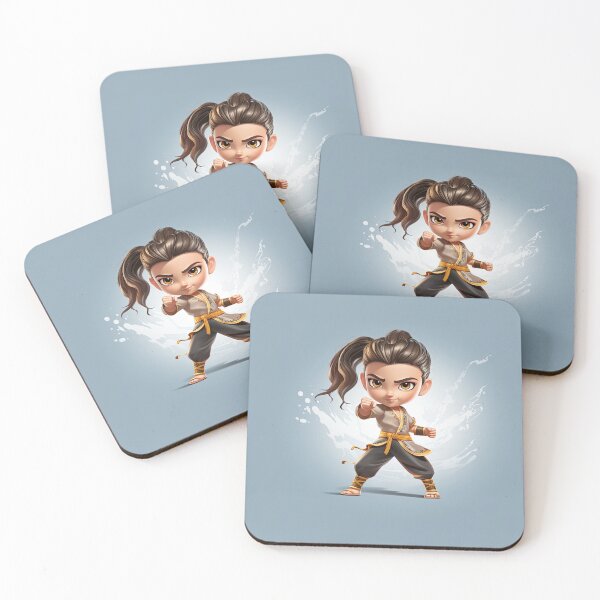 Item preview, Kung Fu Chloe #2 with a Blue Background designed and sold by MaryFiore.