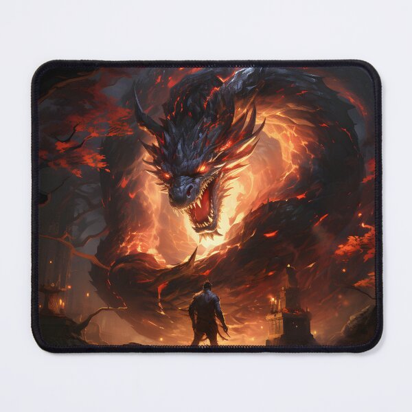 Item preview, Fire Serpent | Fire Dragon in a divine Tomb designed and sold by IsaacArtStudio.
