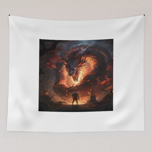 Item preview, Fire Serpent | Fire Dragon in a divine Tomb designed and sold by IsaacArtStudio.