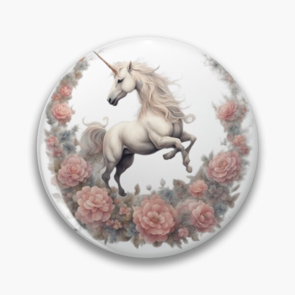 Item preview, Unicorn and Flowers  designed and sold by Marctoonz.