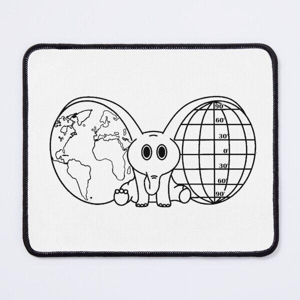 Item preview, Geographant - Geography Elephant designed and sold by Sabwitchofcraft.
