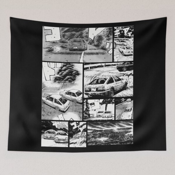 Item preview, Initial D  Racing  Manga Wall  (version 2) designed and sold by AnchiDewies.