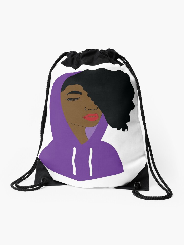 afro puff backpack