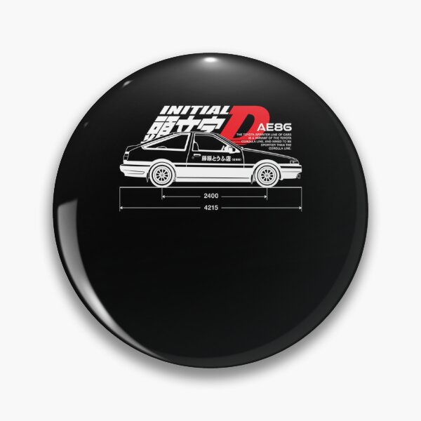 Item preview, Initial D (side View) Black designed and sold by AnchiDewies.