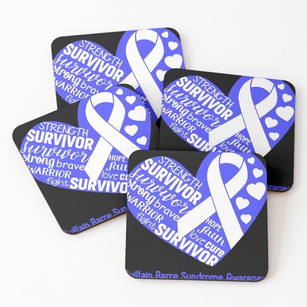 Item preview, Guillain Barre Syndrome Heart Support Guillain Barre Syndrome Warrior Fighting designed and sold by anasof-iaappe.