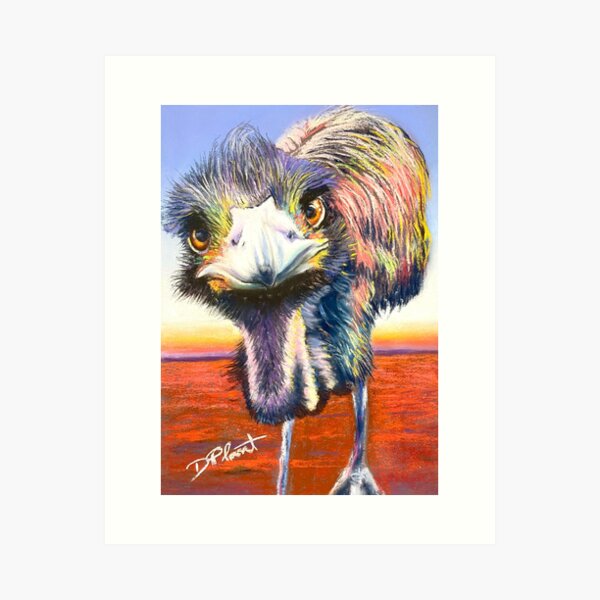 Kangaroo, big red kangaroo, framed oil cheapest painting, native animal art by Jan Matson