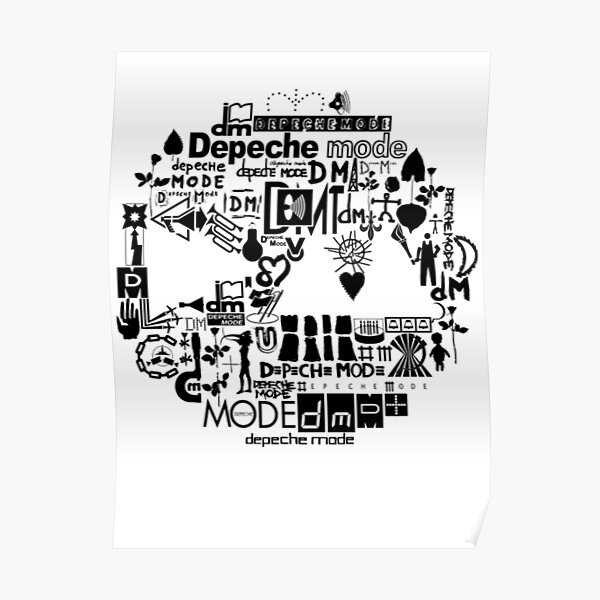 depeche mode logo from spirit Poster for Sale by KeithBauye