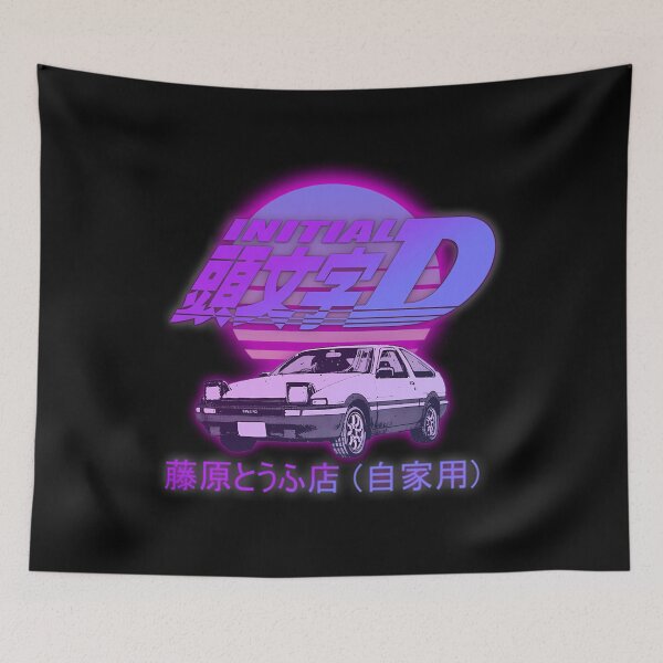 Item preview, Initial D Ae86 Retro Synthwave designed and sold by AnchiDewies.