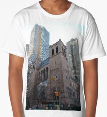 Landmark, New York, Manhattan, Brooklyn, New York City, architecture, street, building, tree, car,   Long T-Shirt