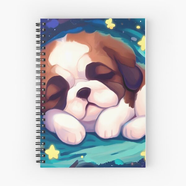 Item preview, St. Bernard in The Starry Night  designed and sold by City0fDreams.