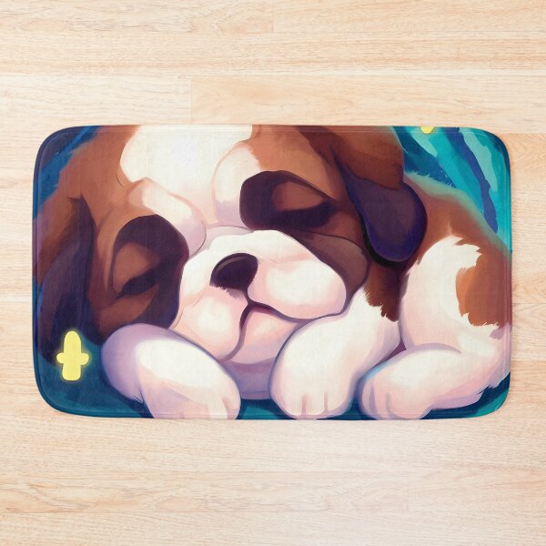 Item preview, St. Bernard in The Starry Night  designed and sold by City0fDreams.