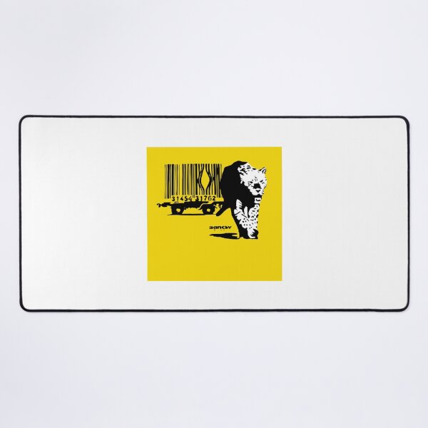 Item preview, Banksy Barcode Leopard designed and sold by ElenaDenesik.