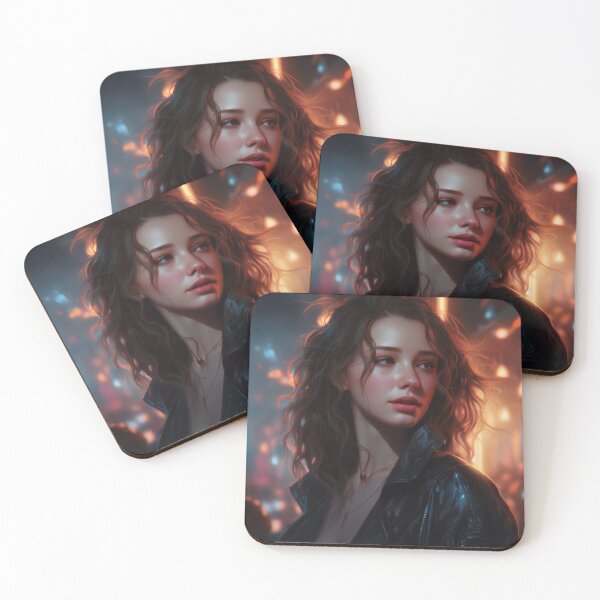 Item preview, Rebel Elegance: A Portrait of Beauty in Black Leather designed and sold by oanaunciuleanu.