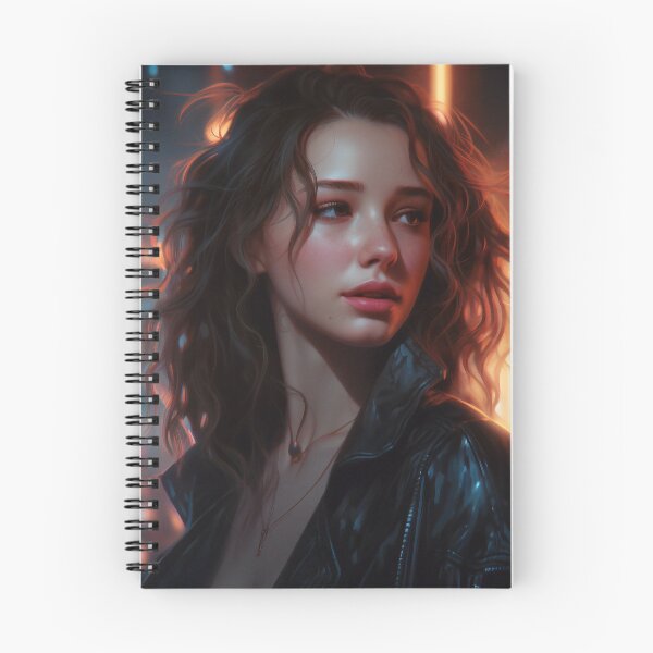Item preview, Rebel Elegance: A Portrait of Beauty in Black Leather designed and sold by oanaunciuleanu.
