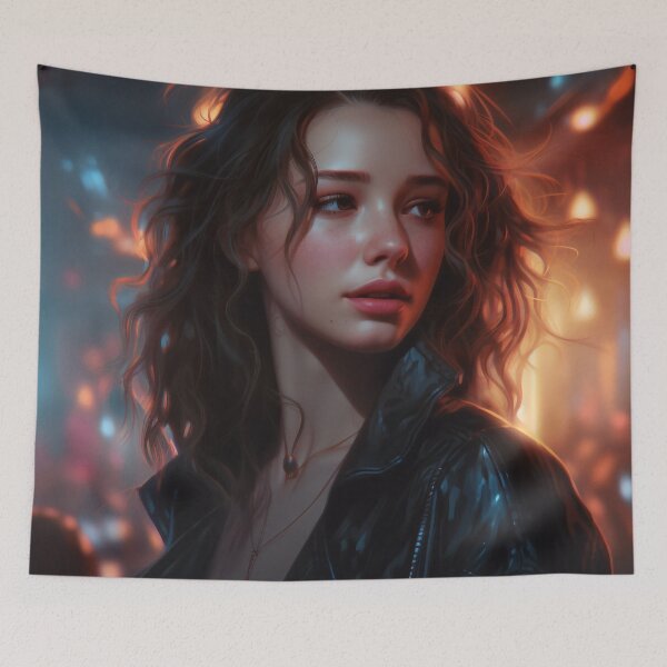 Item preview, Rebel Elegance: A Portrait of Beauty in Black Leather designed and sold by oanaunciuleanu.