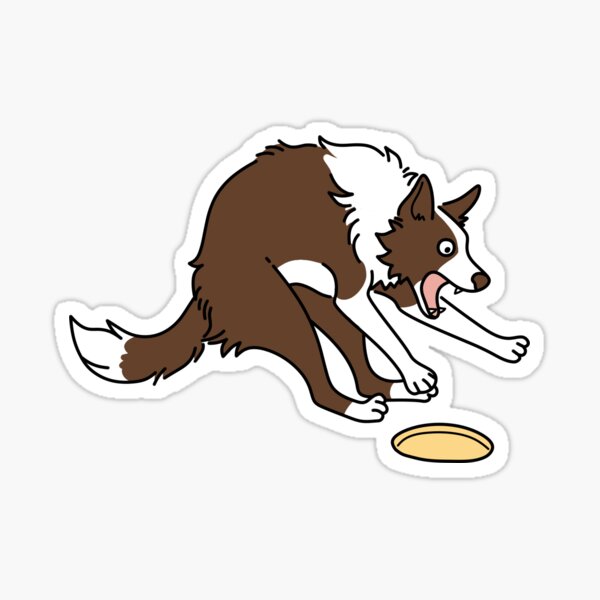 Item preview, Silly Disc Dog Red designed and sold by darkroastdogs.